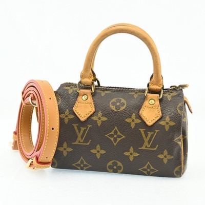 Auth Louis Vuitton Monogram Mini Speedy Hand Bag Purse M41534 LV N-3026ROS808