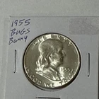 1955 Franklin Half Dollar Bugs Bunny Variety Uncirculated Silver 50C Coin