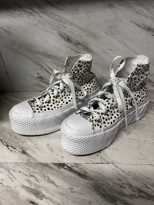 Converse Women s Chuck Taylor All Star Move Platform High Polka Dots Sz 6