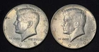 1968-D & 1969-D Kennedy Half Dollar, 2 Coin Lot! Nice Circulated 40% Silver!