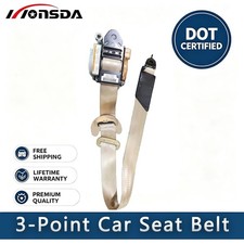 For 2013-2017 Honda Accord Front Driver Left Seat Belt 3 Point Safety Belt Beige For 2013-2017 Honda Accord Front Driver Left Seat Belt 3 Point Safety Belt Beige
