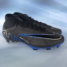 Nike Zoom Superfly 9 Elite FG Black Chrome Hyper Royal DJ4977-040 Size 7.5