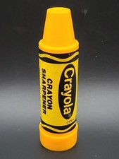 Vintage 1978 Yellow Crayola Crayon Sharpener by Binney  Smith Made in USA NOS