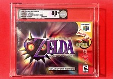 N64-Legend Of Zelda : Majora's Mask (Nintendo 64, 2000) VGA 80 + NM Collector ED