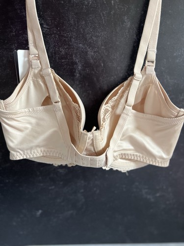 Wacoal Maternity T-shirt nursing bra underwire beige molded padded 32DD 32E - Picture 2 of 6