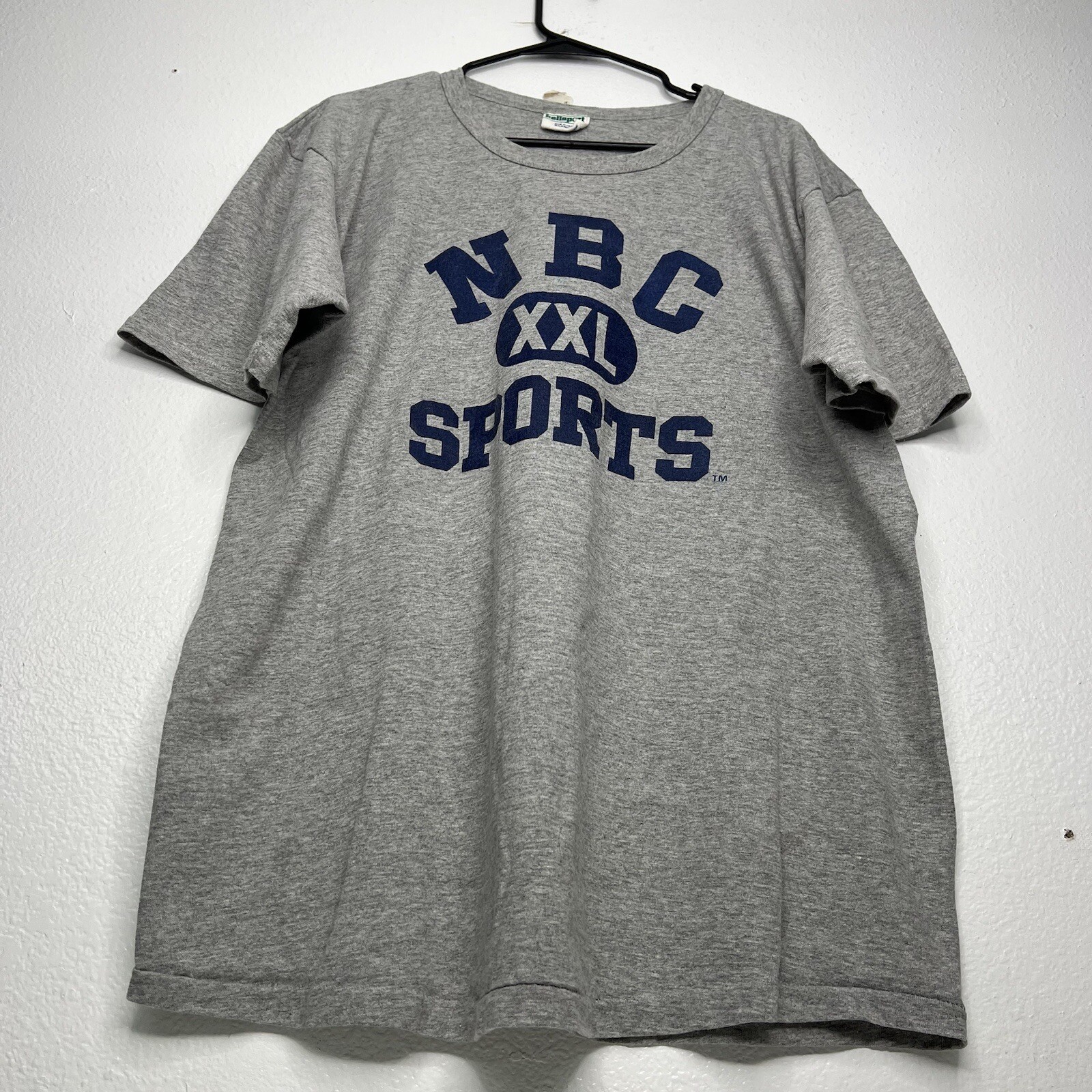 ALTRA Camicia vintage NBC Sports XXL giocatore uomo XL USA punto singolo manica corta