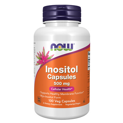 NOW FOODS Inositol 500 mg 100 Veg Capsules