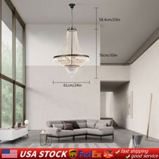 Lámpara de Techo Moderna K9 Lámpara Colgante Iluminación Elegante Lámpara de Cristal