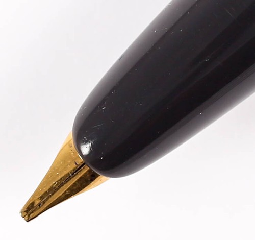 Pluma Estilográfica Pistón Reform Antigua en Gris Oscuro con Chapado en Oro B-nueva en Caja  - Imagen 4 de 6