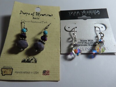 NWT Tara Vanessa Earrings Sterling Silver Austrian Crystal Swarovski  Jewelry Lot