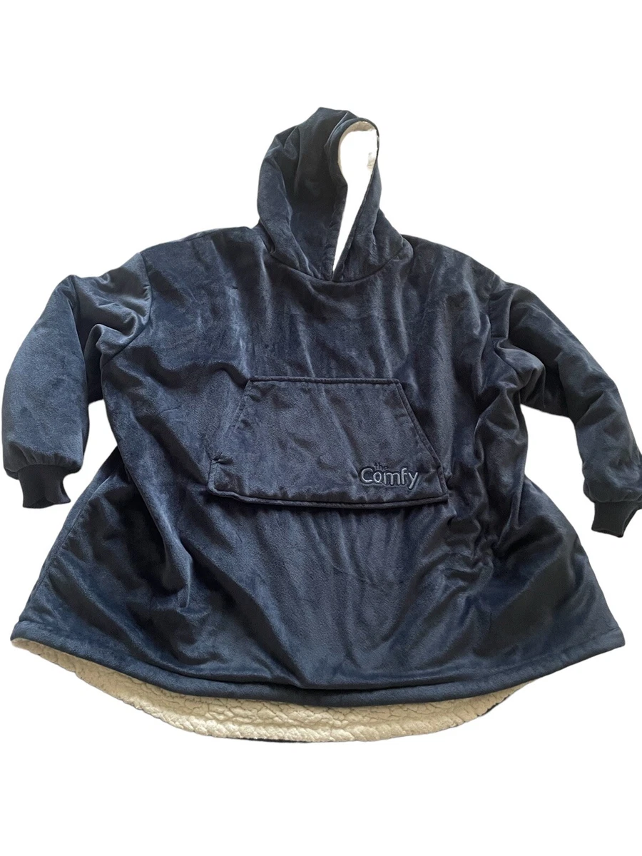 THE COMFY Original, Oversized Microfiber & Sherpa Wearable Blanket (royal)  blue