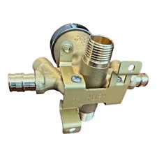 Universal Shower Valve Body 1/2" Threaded Inlet Outlet no  Stops