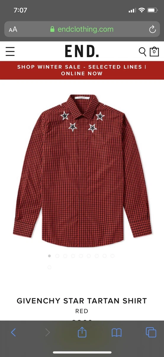 givenchy flannel shirt
