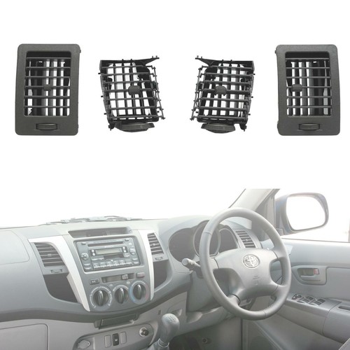 Déflecteurs D'air HEKO Pour Toyota Hilux 2005-2015 - Lot De 4 Pièces, Noir, Fabriqué En Pologne