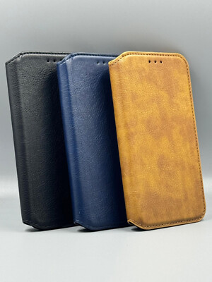 Hülle für iPhone 13 12 11 X Xs Xr Pro Max Mini - Kunstleder Handyhülle Tasche
