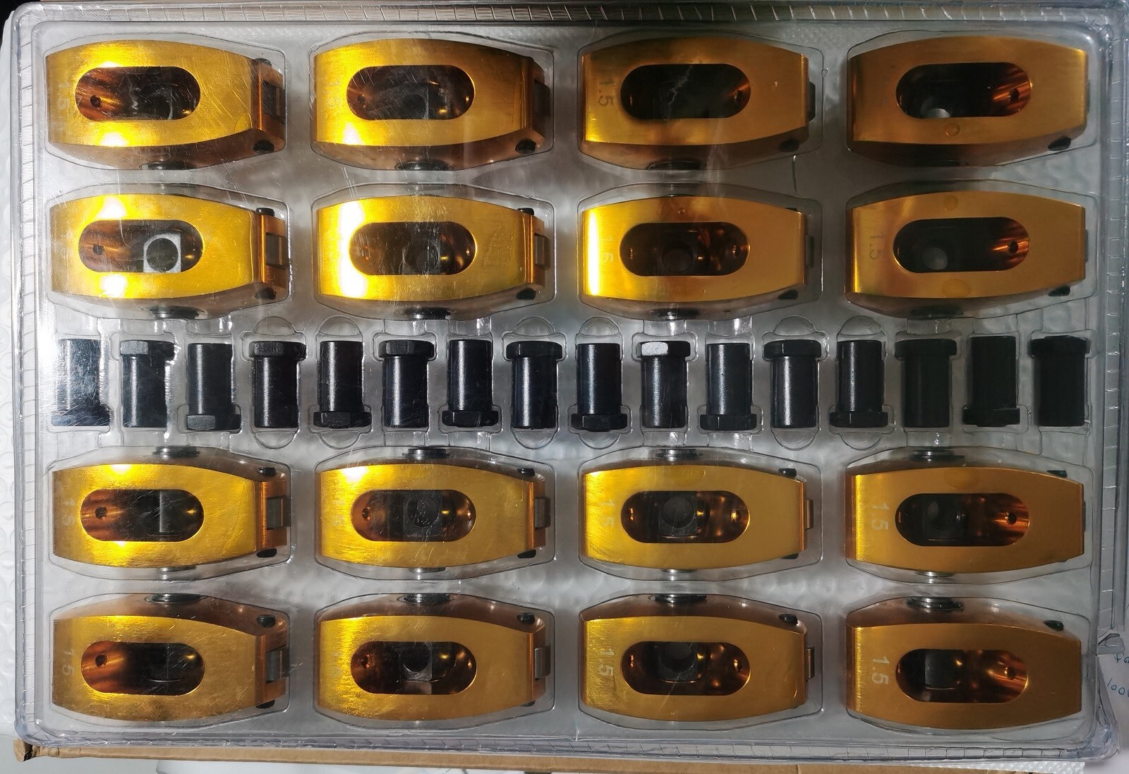 SBC Small Block Chevy 327 350 400 Aluminum Roller Rockers Arms Set 1.5