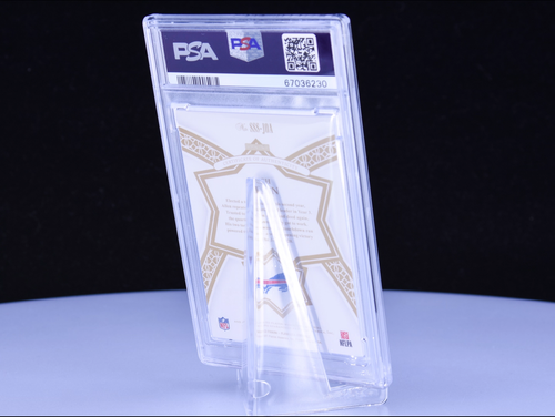 2021 PANINI FLAWLESS UPDATE 2020 STAR SWATCH SIG SLVR JOSH ALLEN #JOA /10 PSA 8 - Video 1 of 1