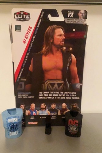 AJ STYLES WWE MATTEL ELITE 66 WORLD CHAMPION WRESTLING ACTION FIGURES by Mattel - Foto 2 di 2