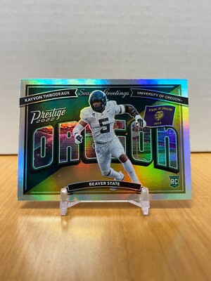 Kayvon Thibodeaux RC 2022 Panini Prestige Seasons Greetings #SG-18 Oregon Ducks