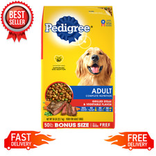 pedigree adult complete nutrition grilled steak & vegetable flavor dry dog food