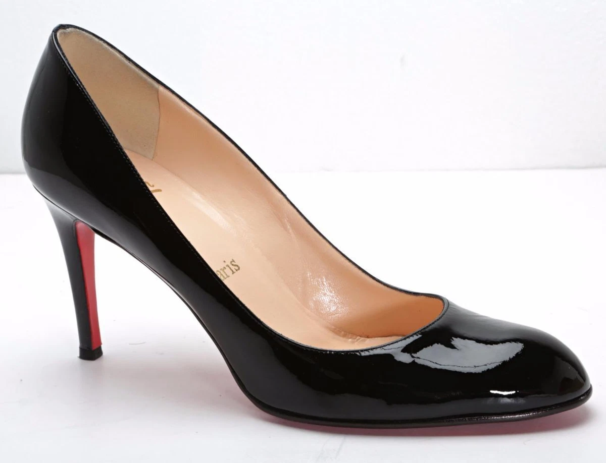 Christian Louboutin Classic Black Round-Toe Pumps