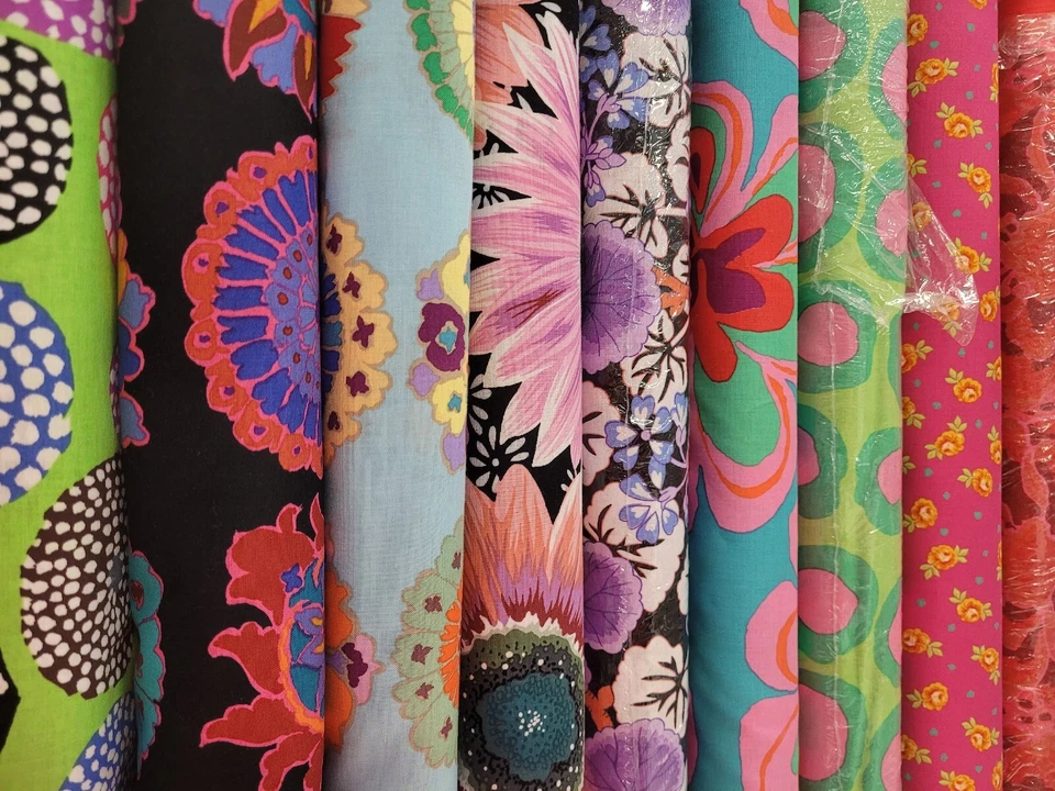 Bolsa de agarre de 10 cuartos de grasa - Kaffe Fassett 100 % algodón sin duplicados Foto 4 de 4