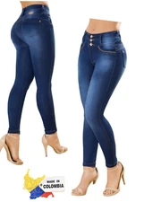 Pantalones Jeans Colombianos Levanta Cola Moldeadores de Pompis Reduce Cintura