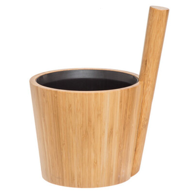 sauna bucket and ladle Rento Straight Handle Sauna Bucket 5L