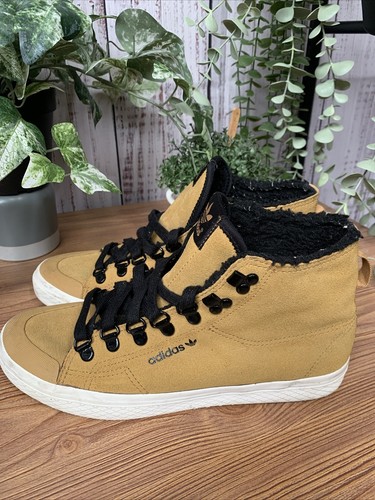 Adidas Honey Hook High Tops In Sand Brown - Picture 2 of 8