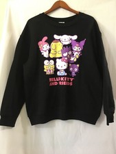 Sanrio Hello Kitty and Friends Sweatshirt Black SZ XL 15-17 NEW