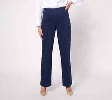 Denim  Co Signature Reg Easy Flex Twill Wide Leg PullOn Trouser Navy 3X A628078