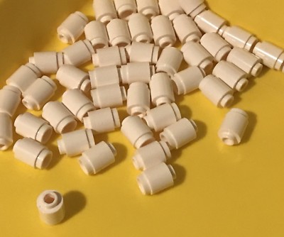 Lego 50 Pieces New White 1x1 Round Brick / Bulk City / Friends Building Parts