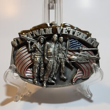 1988 Siskiyou "The Forgotten Warrior" Military Vietnam Veteran Belt Buckle