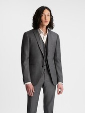  1498 NWT John Varvatos Collection Austin Slim Fit Peak Lapel Jacket EU 48 USA38