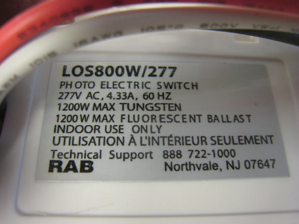 RAB Smart Switch Occupancy Sensor LOS800W/277 White Wall mt. free shipping - Image 2 of 4