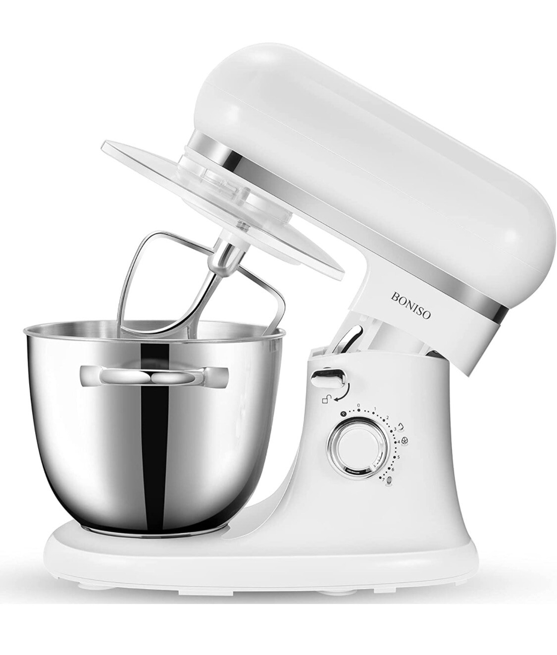 7.5QT Stand Mixer with 6+ Speeds for Effortless Food Prep-image