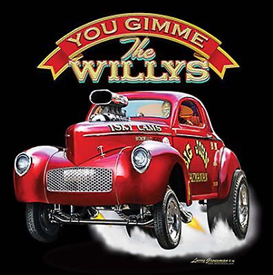 Willys 33 41 coupé Gasser Showdown HOT ROD DRAG RACE XL 3XL 4XL 5XL 6XL T Shirt