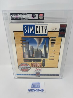 SimCity by Interplay 1995 CD-ROM Big Box edition Vintage Maxis   VGA 85 Graded