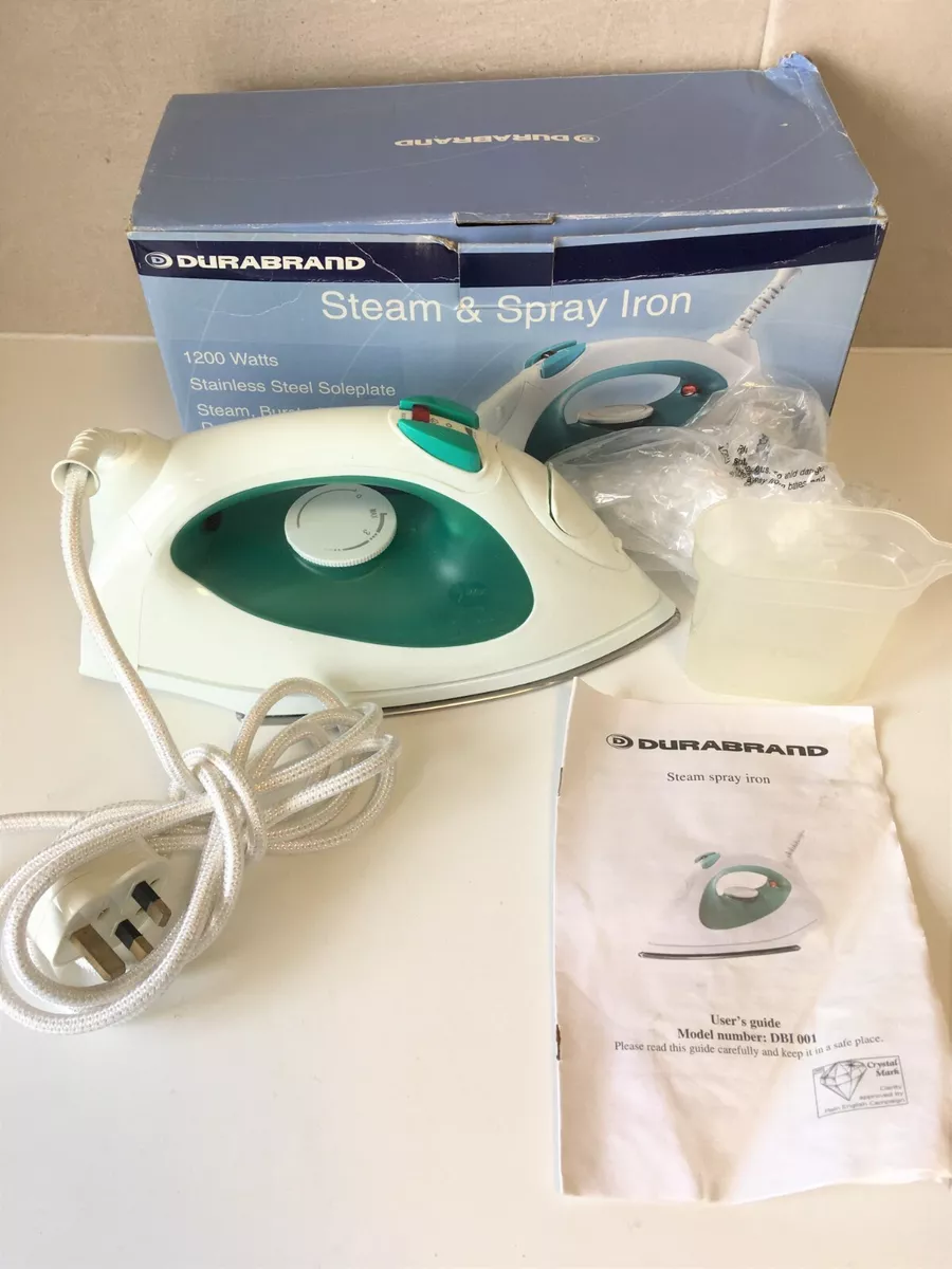 Durabrand ASDA Portable Electric Corded Dry Steam Iron 1200W