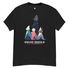 Image of Live With Laughter Novelty Halloween T-Shirt - Squad Ghouls (Black)