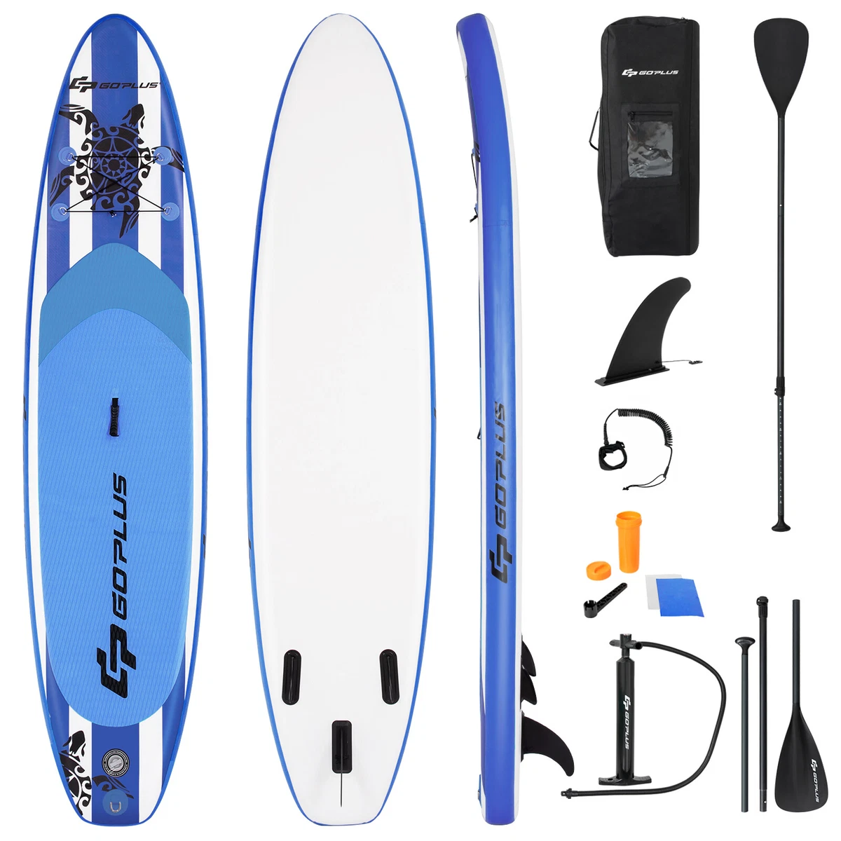 Goplus 10.5 Inflatable Stand Up Paddle Board SUP W Aluminum