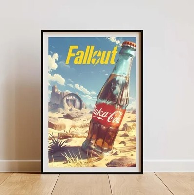Fallout - 4 poster on the theme of the famous video game and its iconic drink 1