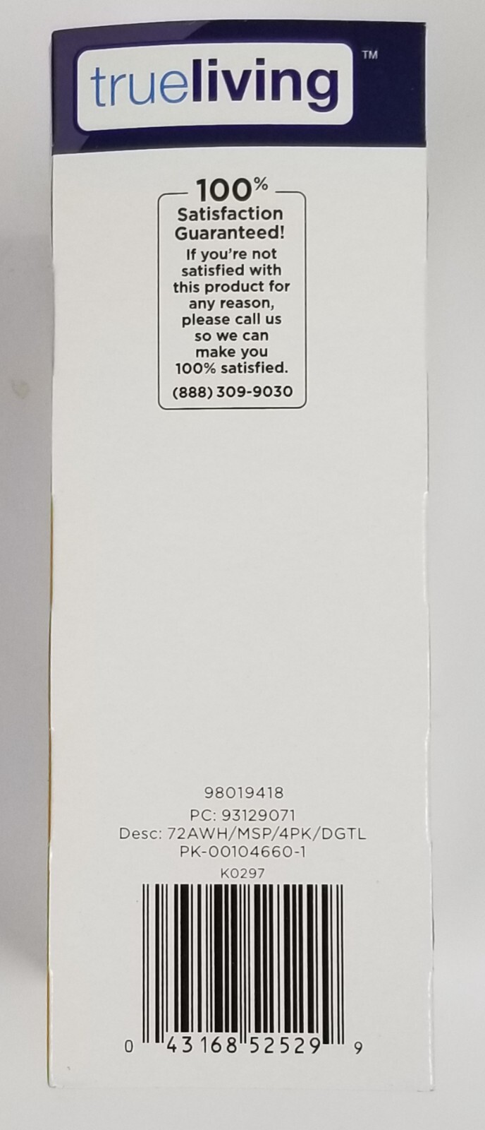 TRUE LIVING 24 x 72-Watt = 100-Watt A19 Soft White Light Bulbs 6 x 4 Packs