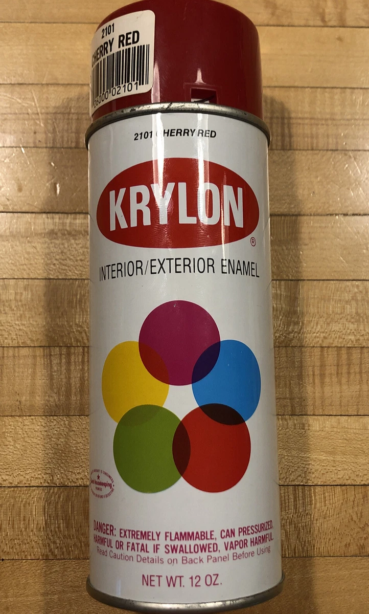 VTG Krylon Spray Paint 2101 Cherry Red Sherwin Williams USED 12oz
