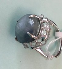 Burmese nature Mogok sapphire Ring