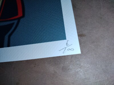 DEATH NYC ltd ed signed FRAMED pop art print 45x32cm Bart Simpson