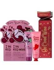 TONYMOLY On Cloud Wine Red Wine Skincare Set New X 2