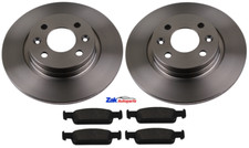 FOR SMART FORTWO 2015-2020 FRONT 2 BRAKE DISCS AND PADS SET NEW