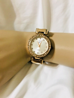 Ny and company Women\'s Watch Gold Tone Ny & co women watch 36mm gold tone dial bracelet... | Depop main image 4
