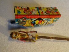 1930's Vintage Marx Acrobatic Marvel Monkey on a 13" Spring Wind-up Toy